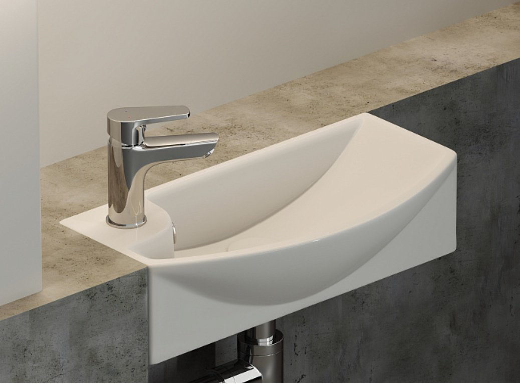 Раковина Ceramicanova CN6038R подвесная прямоугольная 45, санфарфор купить,129350