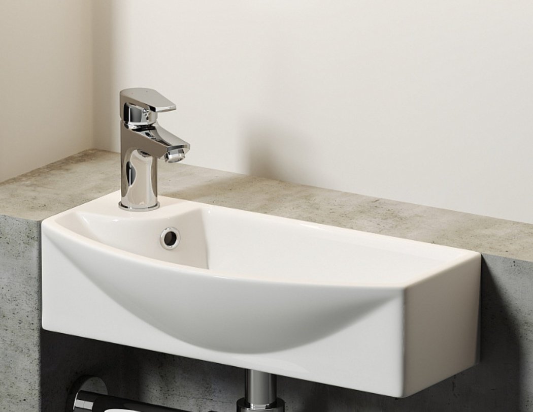 Раковина Ceramicanova CN6038R подвесная прямоугольная 45, санфарфор
