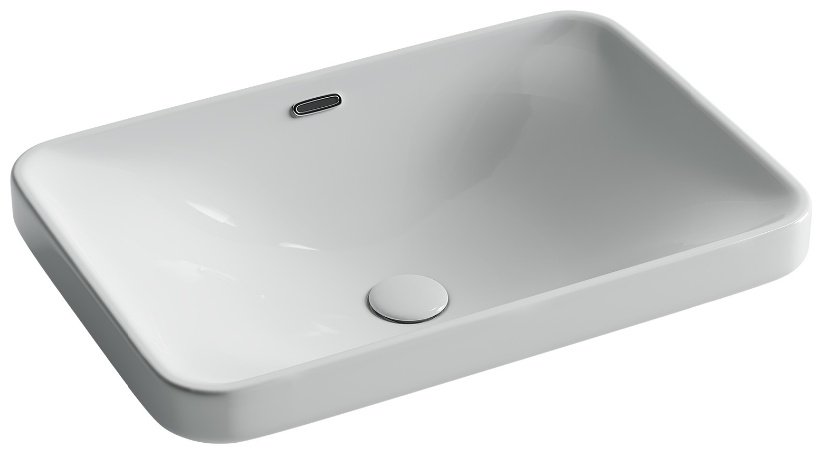Раковина Ceramicanova CN5041 врезная прямоугольная 60.5, санфарфор