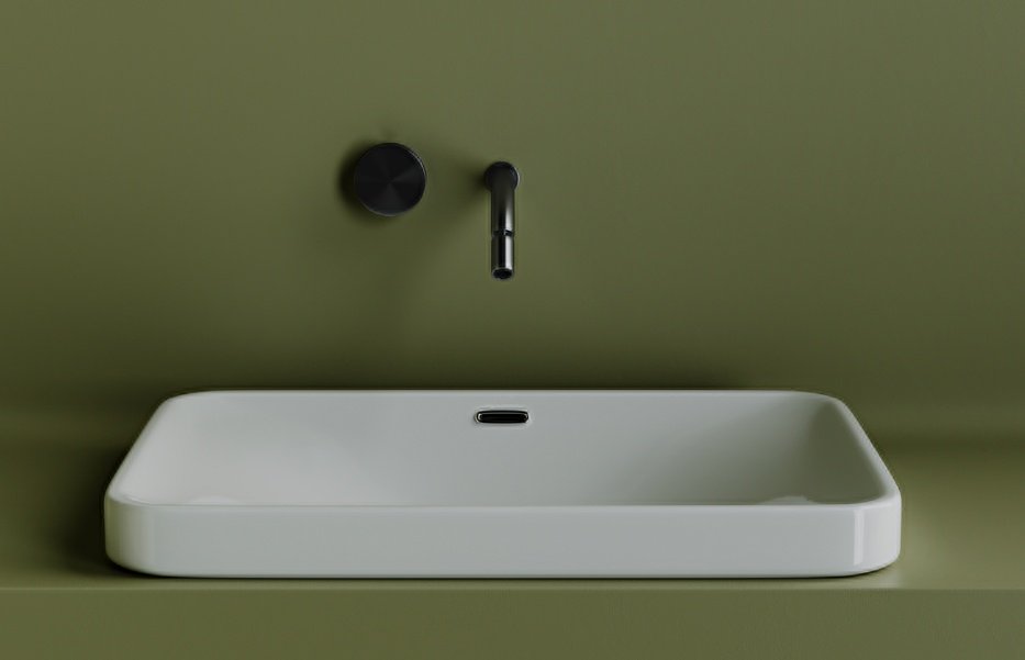 Раковина Ceramicanova CN5041 врезная прямоугольная 60.5, санфарфор