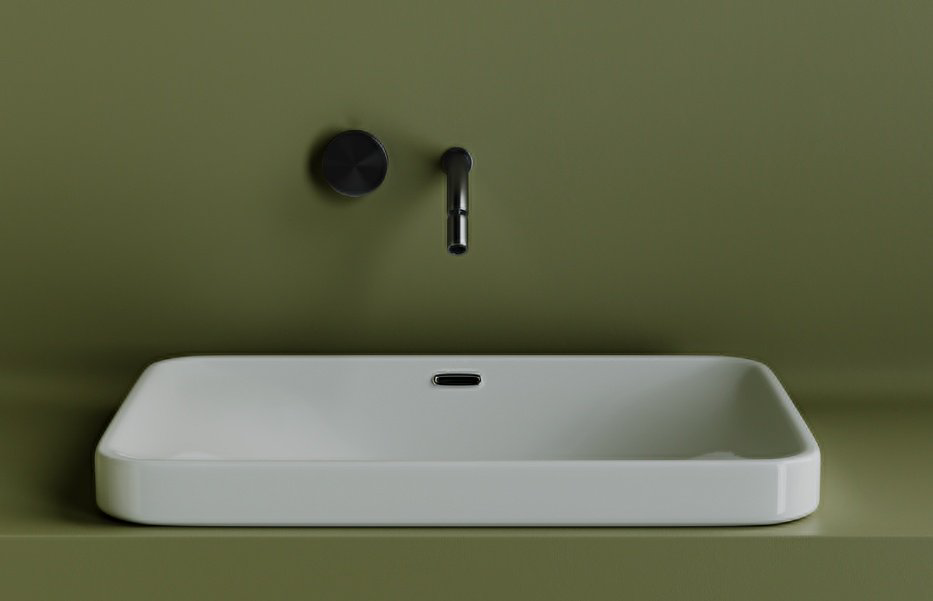 Раковина Ceramicanova CN5041 врезная прямоугольная 60.5, санфарфор купить,178674