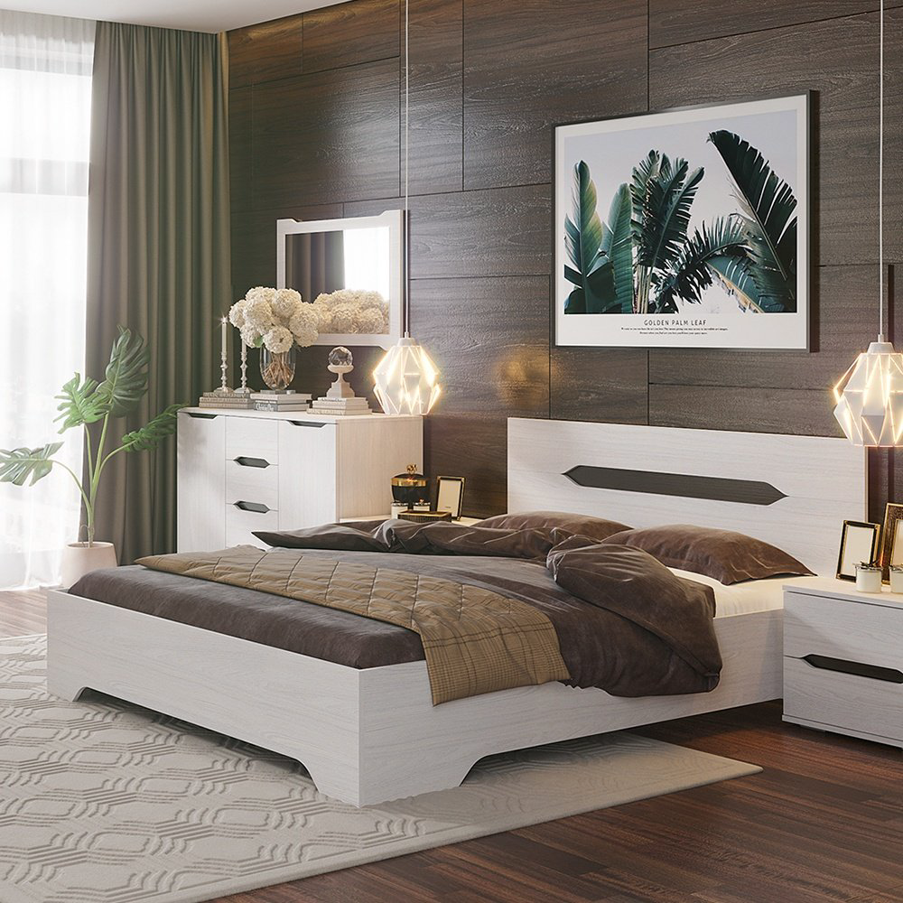 Кровать Doma Валенсия 160x200см белая купить,NaN