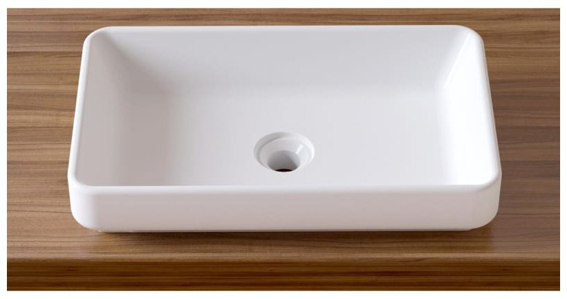 Раковина Lavinia Boho 21520152 накладная прямоугольная 34, фарфор купить,NaN
