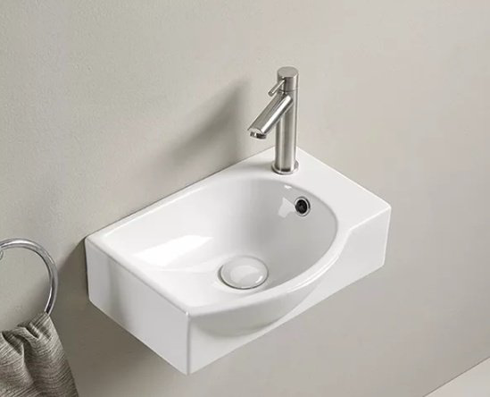Раковина GID-ceramic N9276L подвесная прямоугольная 40.5, керамика
