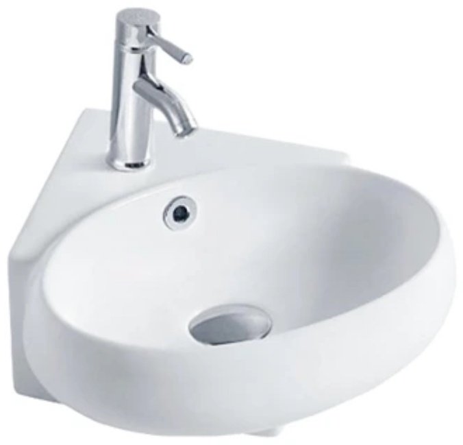 Раковина GID-ceramic N9359 подвесная угловая 36, керамика
