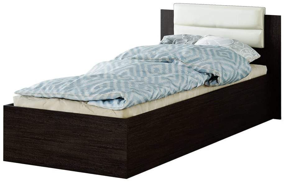 Кровать Doma F-STA 562311 90x200см с матрасом коричневая купить,NaN
