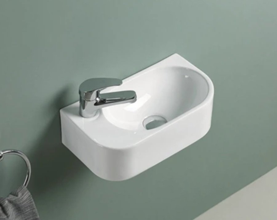 Раковина GID-ceramic N9274R подвесная нестандартная 40, керамика купить,NaN