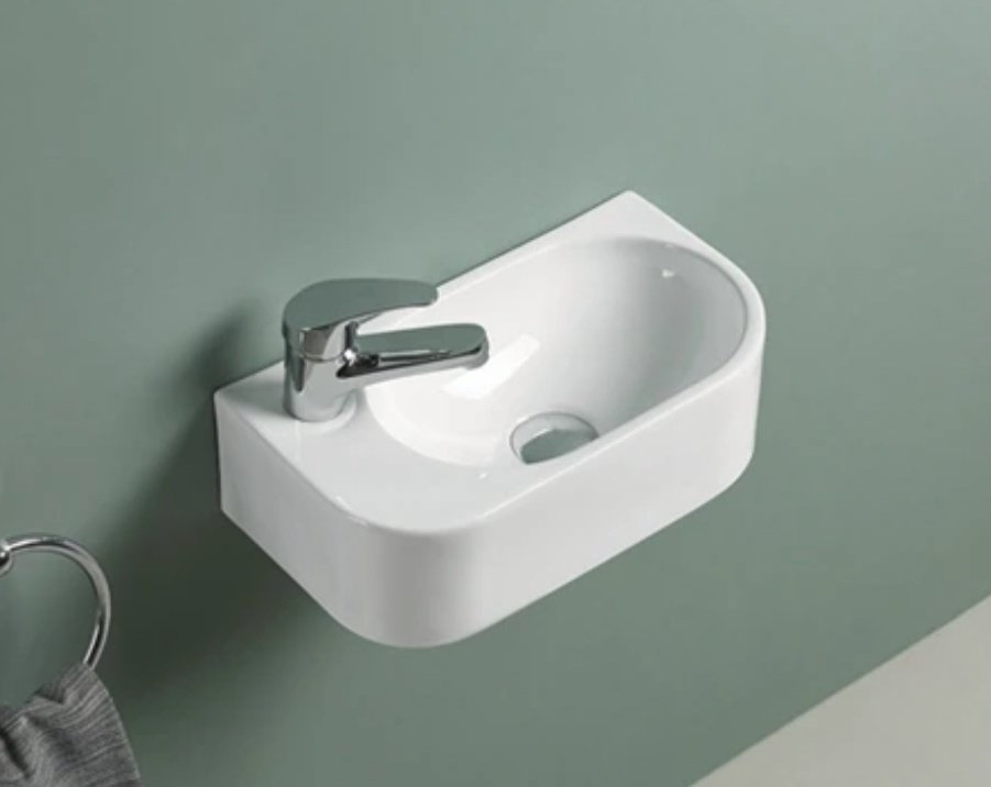Раковина GID-ceramic N9274R подвесная нестандартная 40, керамика купить,NaN