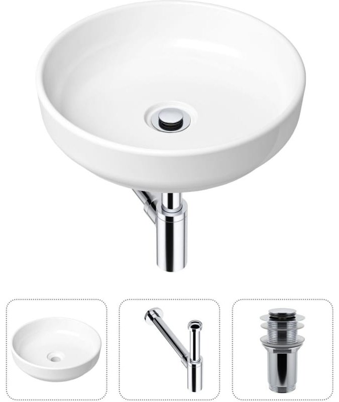 Раковина Lavinia Boho Bathroom Sink 21520167 накладная круглая 40, фарфор