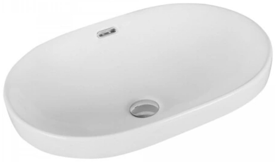 Раковина GID-ceramic S1004 врезная овальная 61, керамика