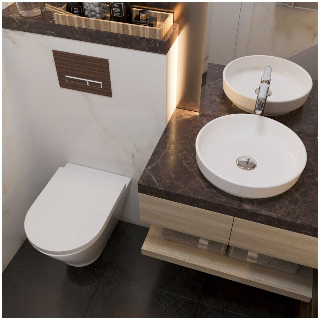 Раковина Lavinia Boho Bathroom Sink 21520167 накладная круглая 40, фарфор купить,113400