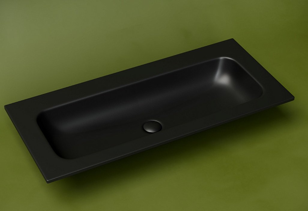 Раковина Ceramicanova CN7013MBwx врезная прямоугольная 101, санфарфор