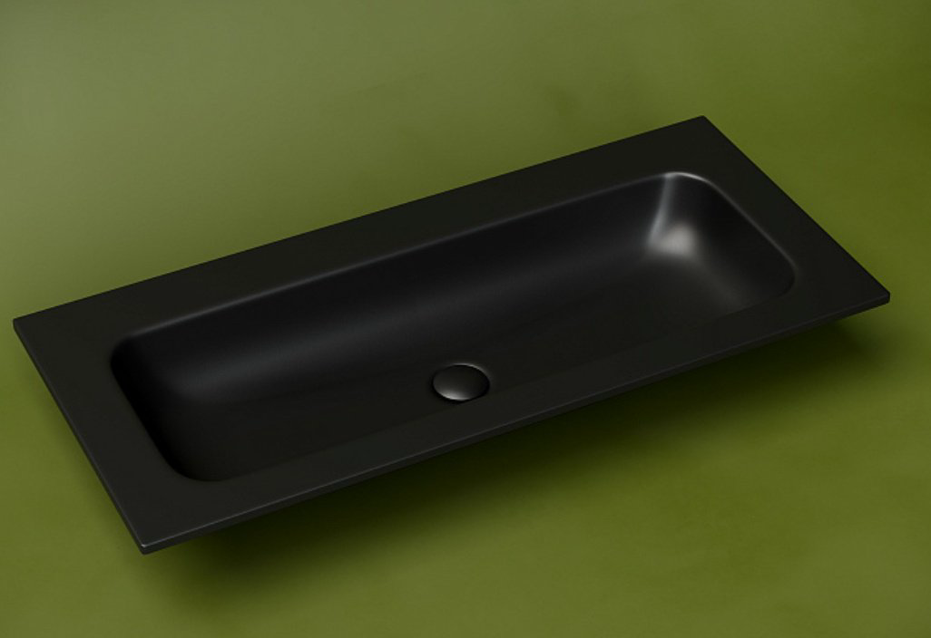 Раковина Ceramicanova CN7013MBwx врезная прямоугольная 101, санфарфор