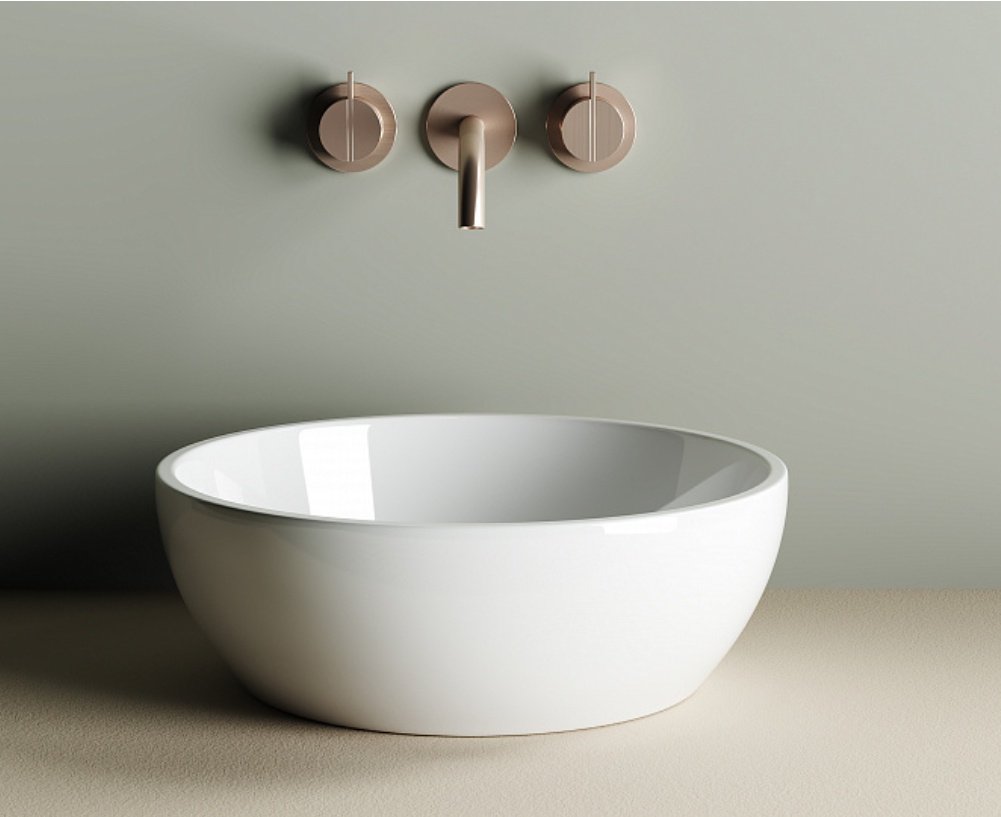 Раковина Ceramicanova CN6021 накладная круглая 41, санфарфор