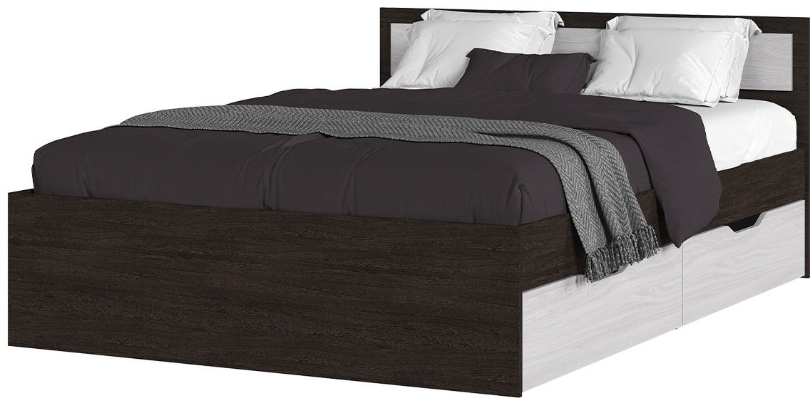 Кровать Doma Garmonia-Lite 140x200см бежево-коричневая купить,NaN