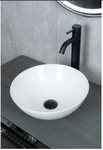 Раковина GID-ceramic 9081W накладная овальная 36, керамика купить,129400