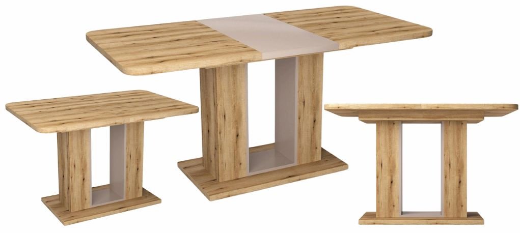 Обеденный стол DOMA TASC, 120х80x76 см, ЛДСП, бежевый, светло-коричневый купить,NaN
