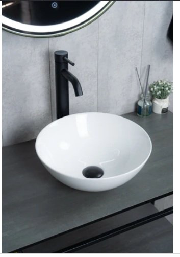 Раковина GID-ceramic 9081W накладная овальная 36, керамика купить,129400