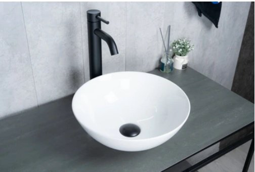 Раковина GID-ceramic 9081W накладная овальная 36, керамика купить,129400