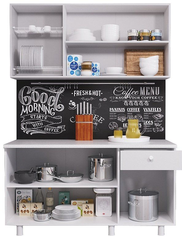 Кухонный гарнитур DOMA Поинт, 150x220х60 см, ЛДСП, серый, коричневый купить,NaN