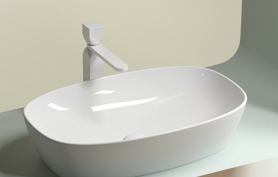 Раковина Ceramicanova CN6049 накладная овальная 60, санфарфор купить,221500