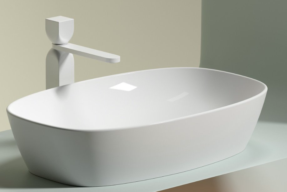 Раковина Ceramicanova CN6049 накладная овальная 60, санфарфор купить,221500
