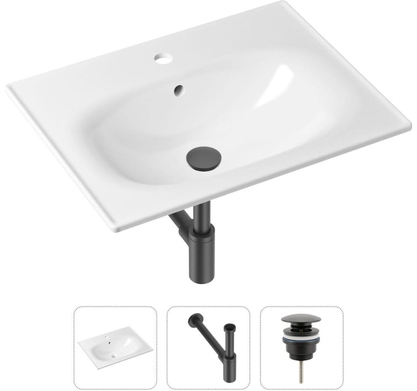 Раковина Lavinia Boho Bathroom Sink 21520440 врезная прямоугольная 46, фарфор