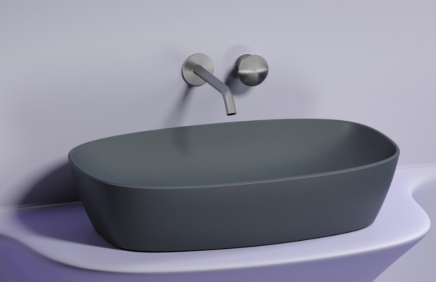 Раковина Ceramicanova CN6049MDH накладная овальная 60, санфарфор