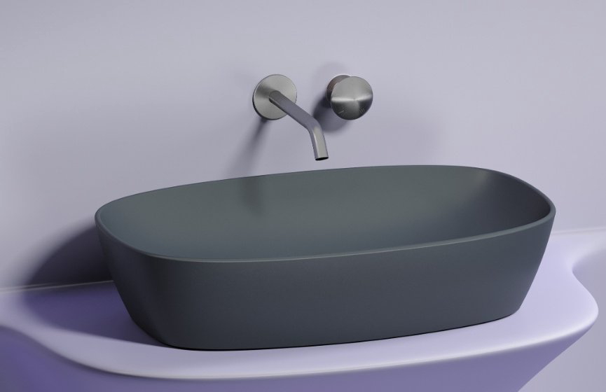 Раковина Ceramicanova CN6049MDH накладная овальная 60, санфарфор купить,346400