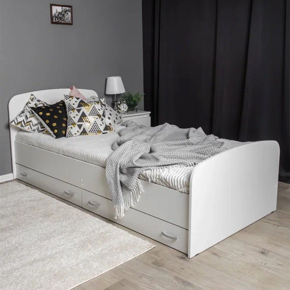 Кровать Doma Виктория New 80x200см белая купить,NaN