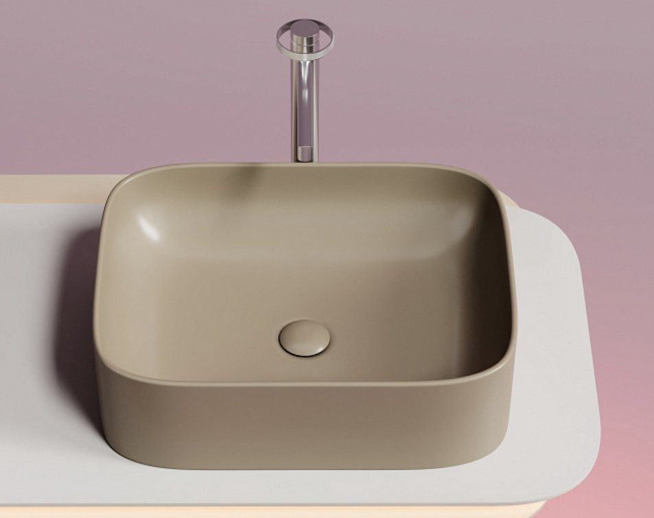 Раковина Ceramicanova CN6052MC накладная прямоугольная 50, санфарфор купить,295700