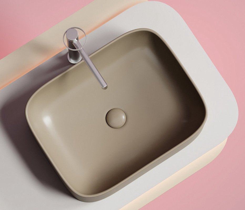 Раковина Ceramicanova CN6052MC накладная прямоугольная 50, санфарфор купить,295700