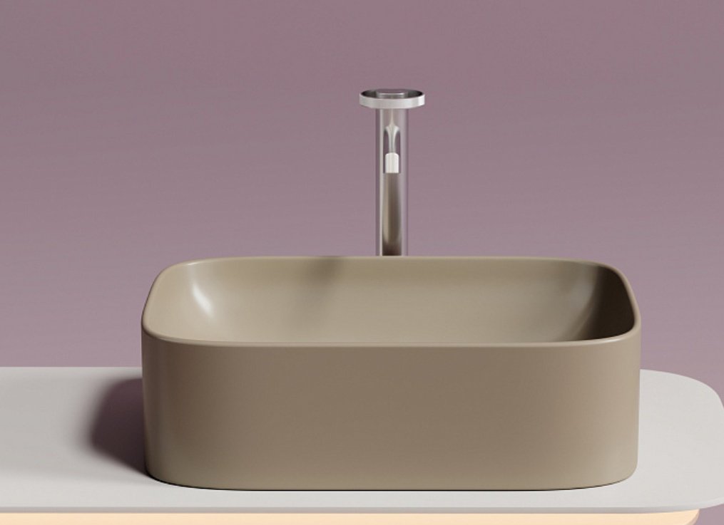 Раковина Ceramicanova CN6052MC накладная прямоугольная 50, санфарфор