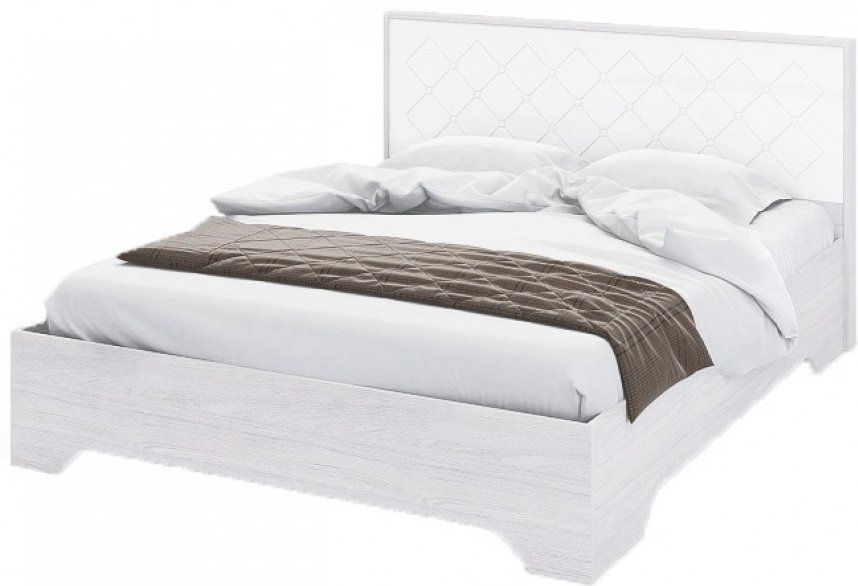 Кровать Doma Salma 160x200см с матрасом черно-белая купить,NaN