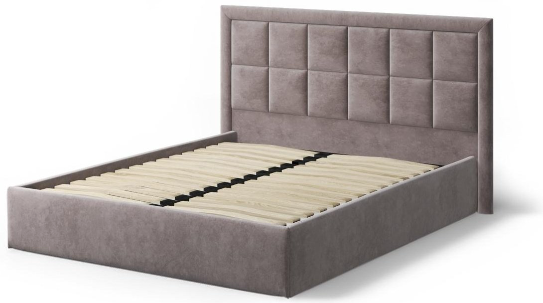 Кровать Doma B-160x200 с матрасом коричневая купить,NaN