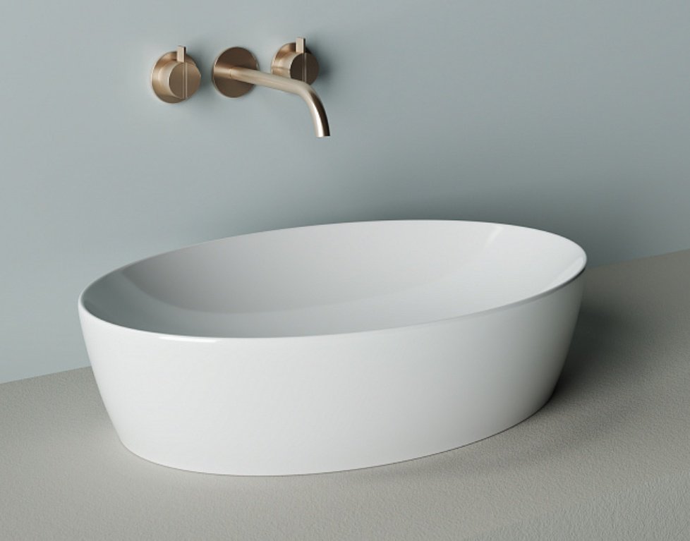Раковина Ceramicanova Element CN5018 накладная овальная 62, санфарфор купить,NaN