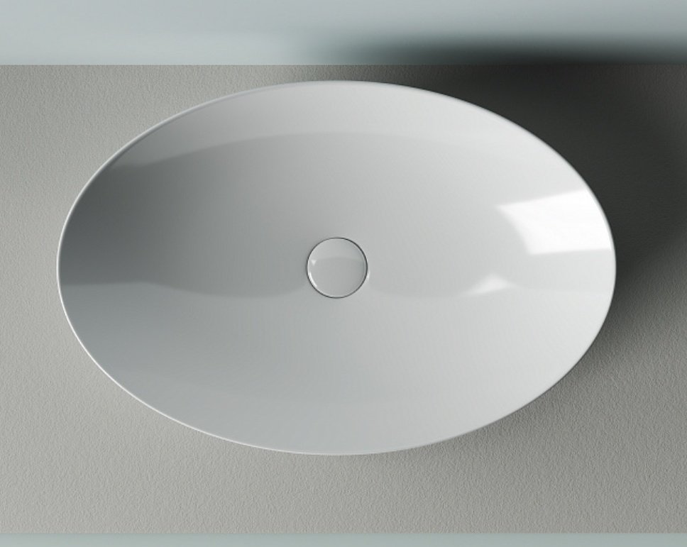 Раковина Ceramicanova Element CN5018 накладная овальная 62, санфарфор купить,NaN