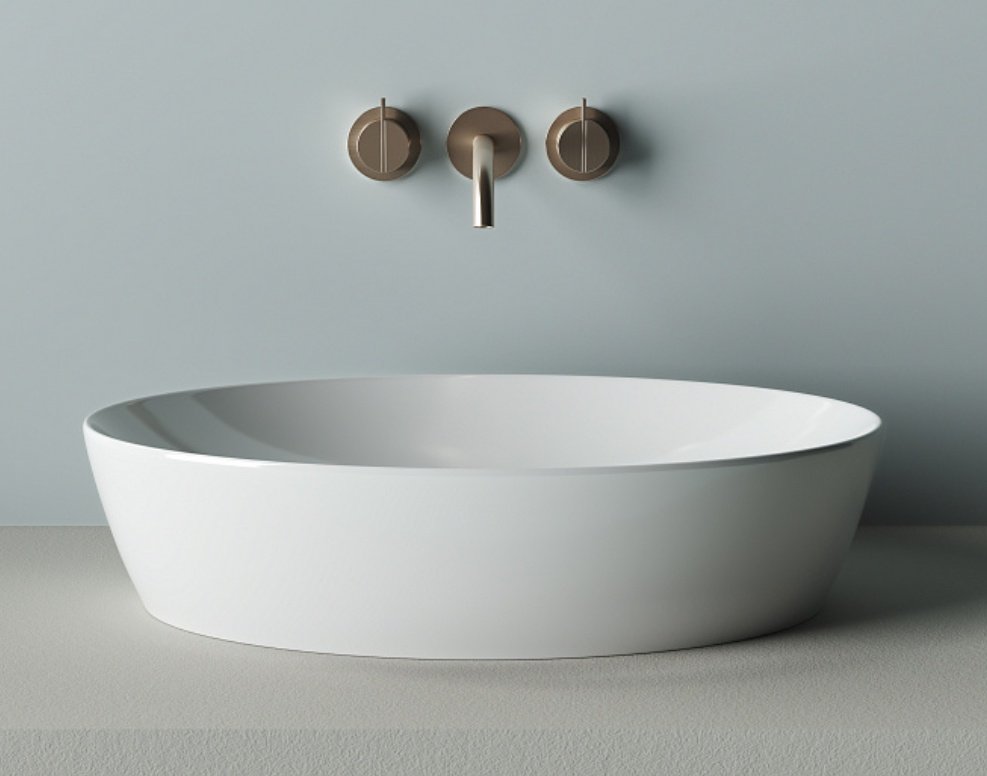 Раковина Ceramicanova Element CN5018 накладная овальная 62, санфарфор купить,NaN