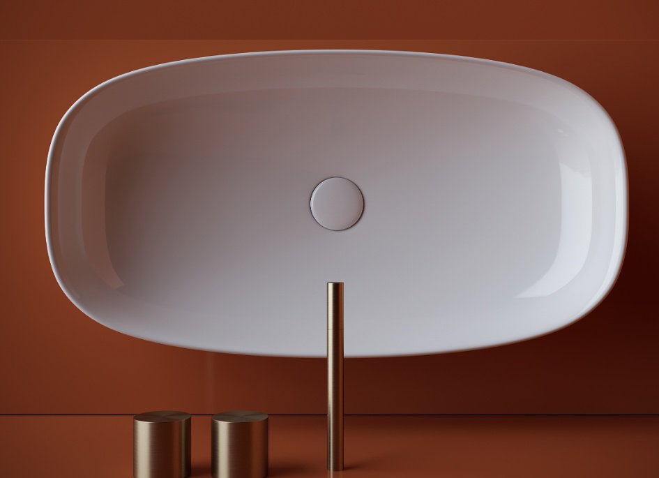 Раковина Ceramicanova CN5040 накладная овальная 70, санфарфор купить,190600