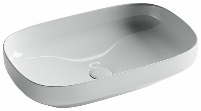 Раковина Ceramicanova Element CN5030 накладная прямоугольная 60, санфарфор