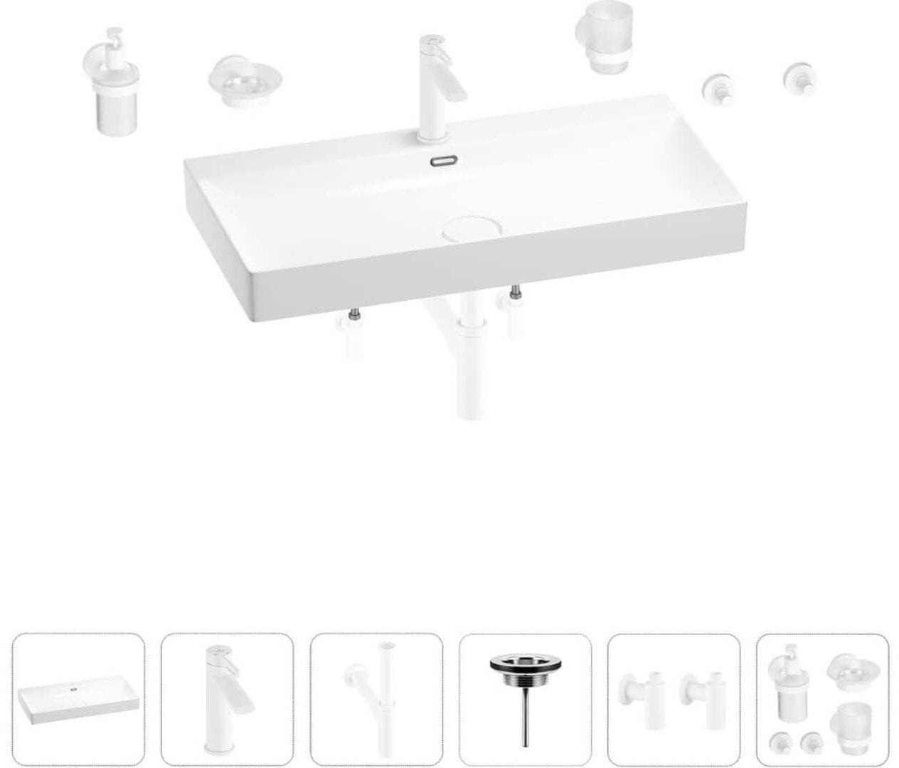Раковина Wellsee 201007640,Bromance накладная прямоугольная 45, фаянс купить,NaN