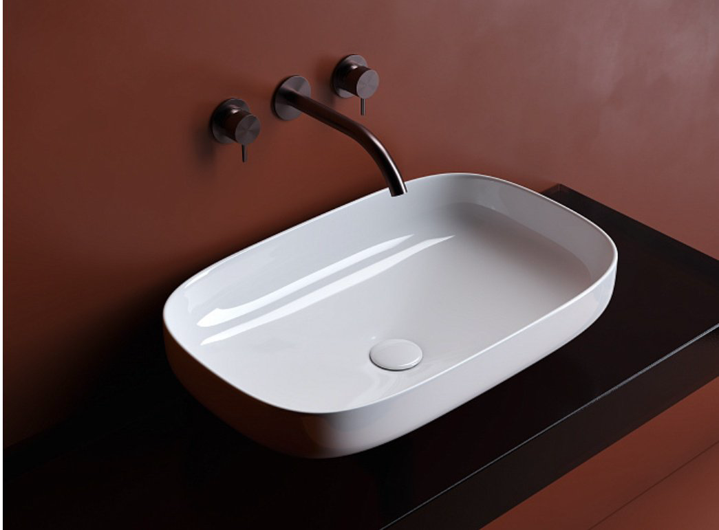 Раковина Ceramicanova Element CN5030 накладная прямоугольная 60, санфарфор купить,180900