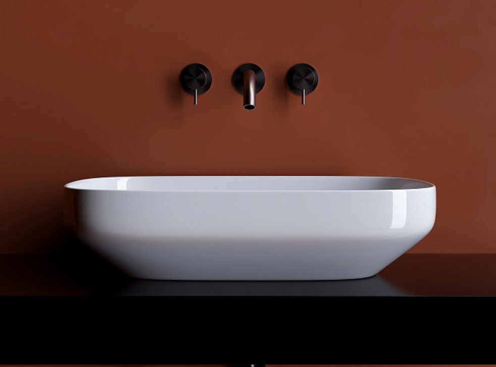 Раковина Ceramicanova Element CN5030 накладная прямоугольная 60, санфарфор