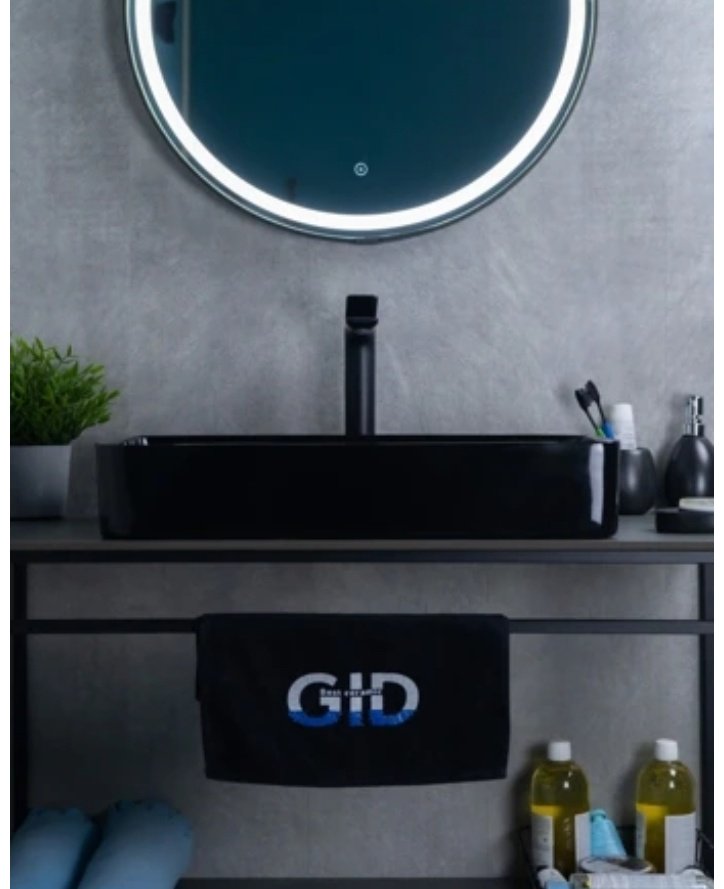 Раковина GID-ceramic BL9396 накладная прямоугольная 60, керамика