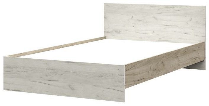 Кровать Doma BS 160x200см с матрасом светло-серый/светло-коричневый купить,NaN