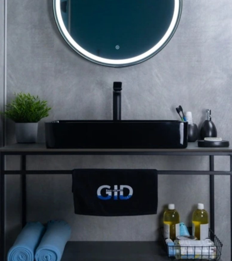Раковина GID-ceramic BL9396 накладная прямоугольная 60, керамика купить,56317