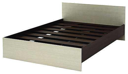 Кровать Doma BS 140x200см с матрасом светло-серый/светло-коричневый купить,NaN