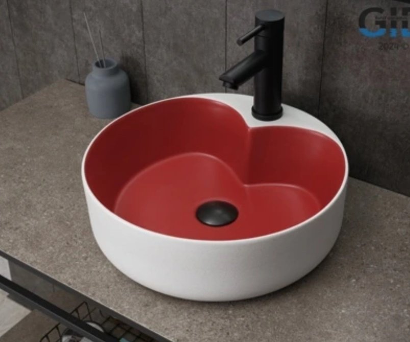 Раковина GID-ceramic N9013LS накладная круглая 40, керамика