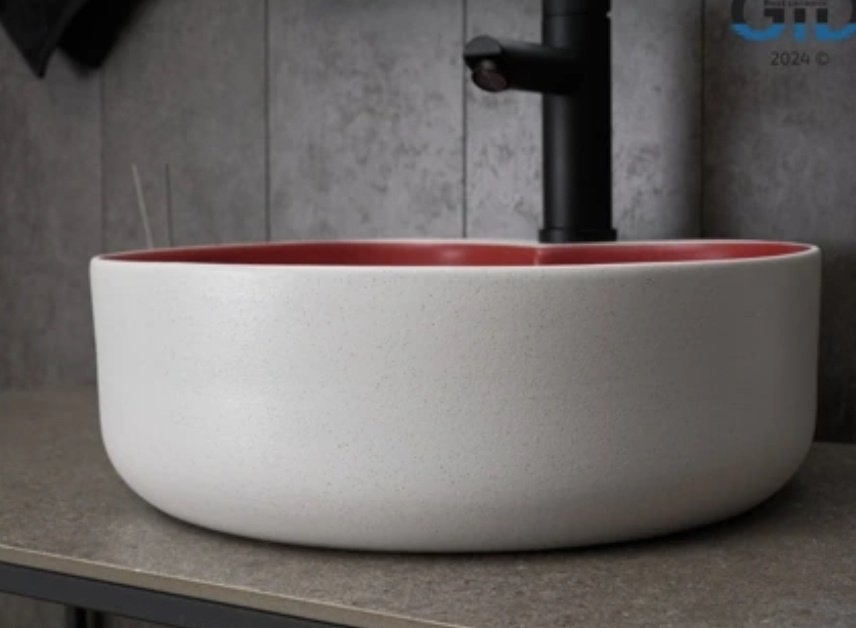 Раковина GID-ceramic N9013LS накладная круглая 40, керамика