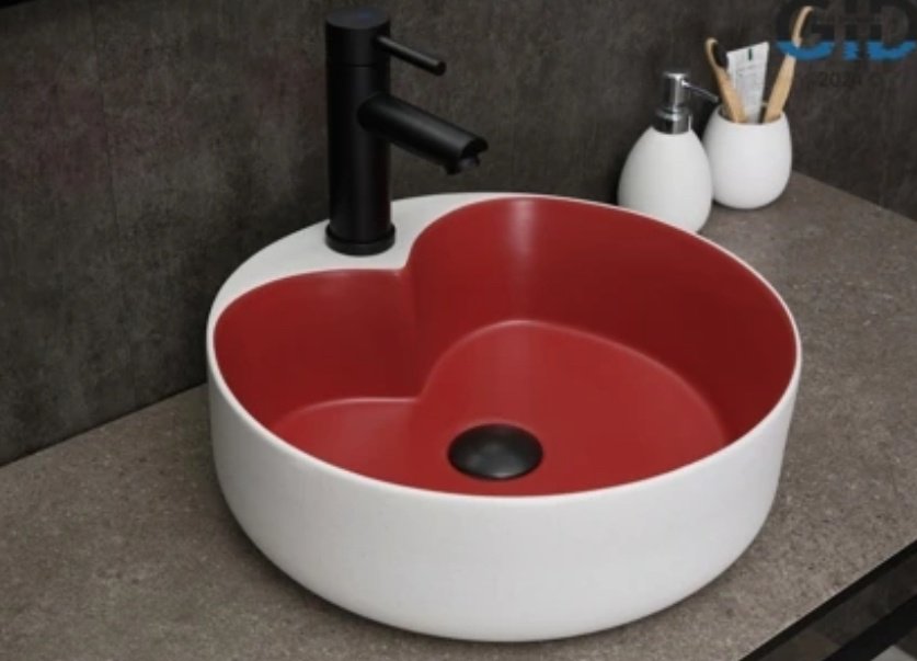 Раковина GID-ceramic N9013LS накладная круглая 40, керамика